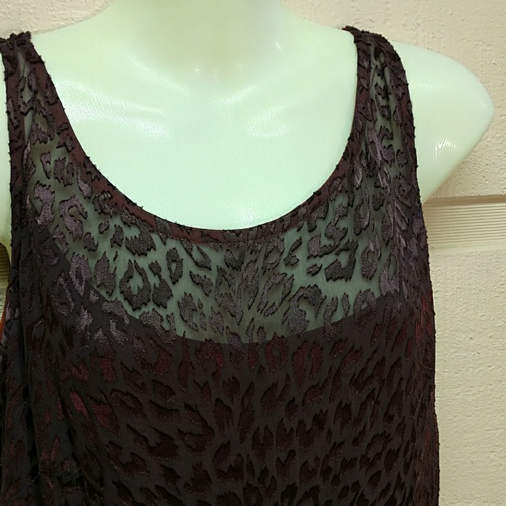 2 pc Classic Catalyst NY vintage lined sheer silk blend maxi dress